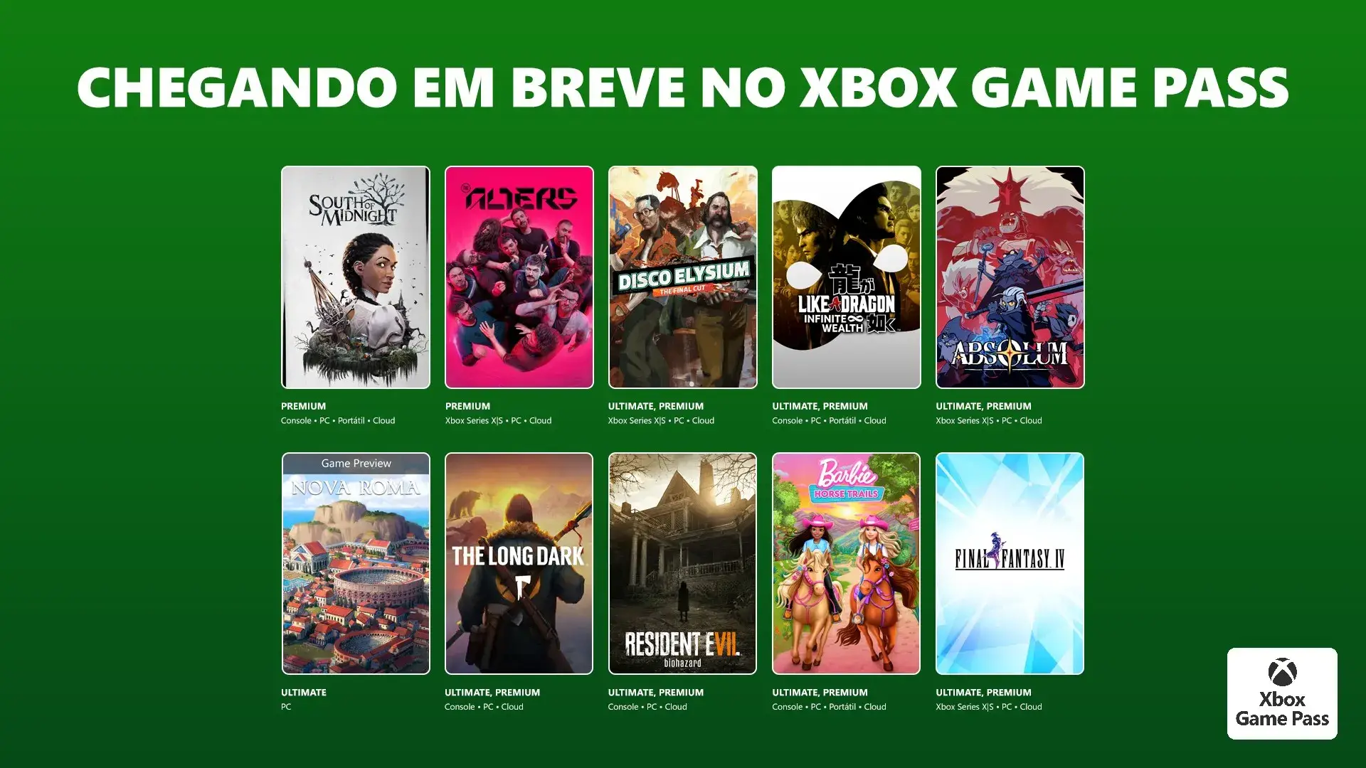 CONFIRA AGORA OS JOGOS DO XBOX GAME PASS – Março/2026