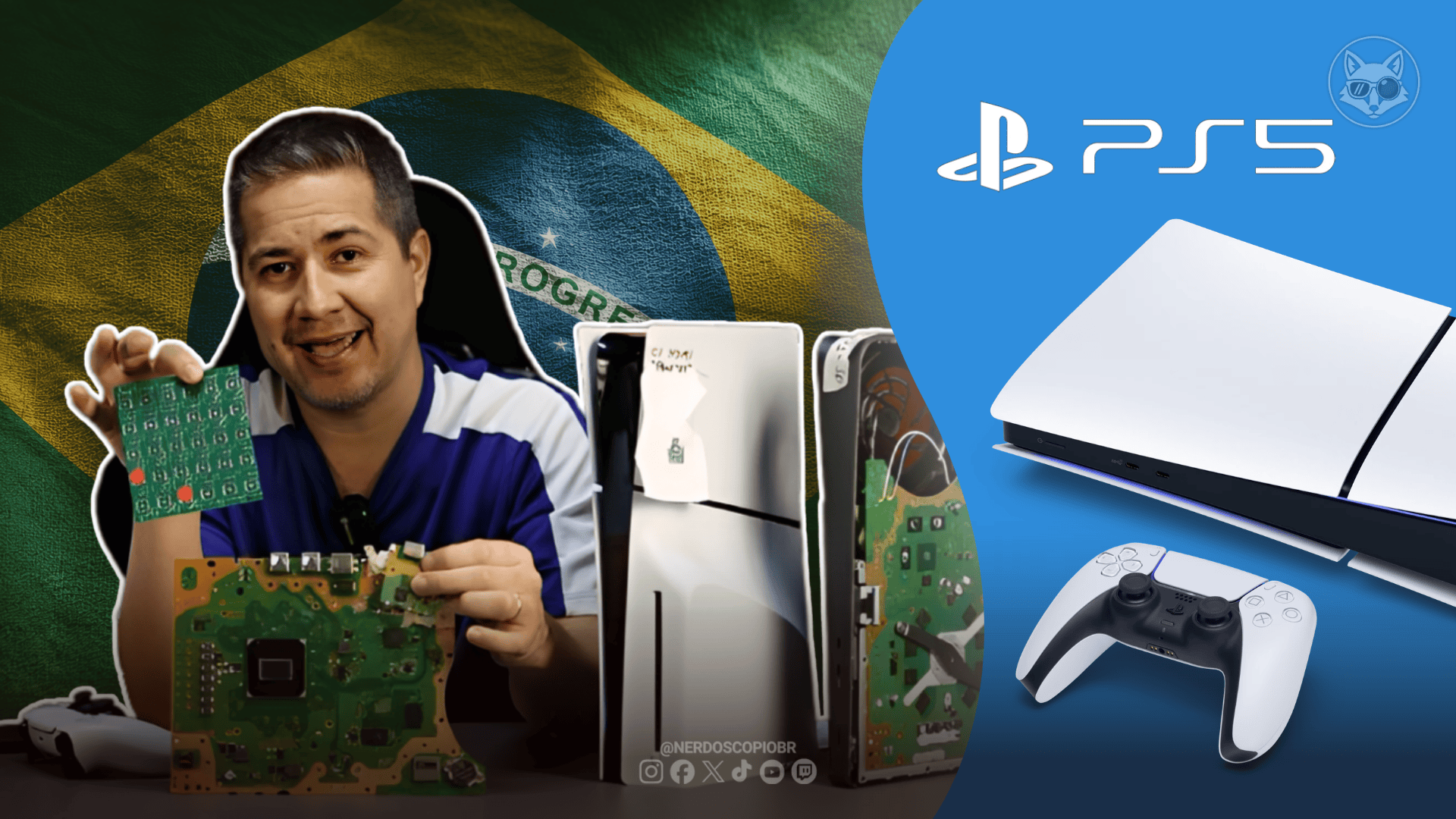 Brasileiro cria modificação para PlayStation 5 | [Imagem/Reprodução: BGA TECH ASSISTÊNCIA E TECNOLOGIA]